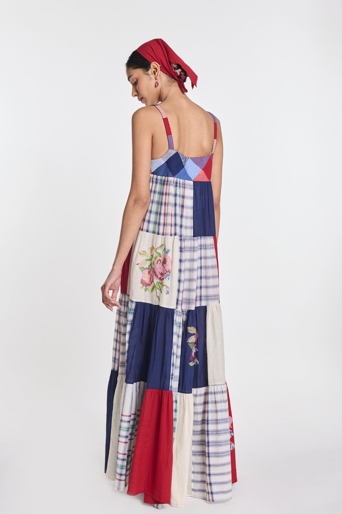 Rafflesia Patchwork Maxi Dress