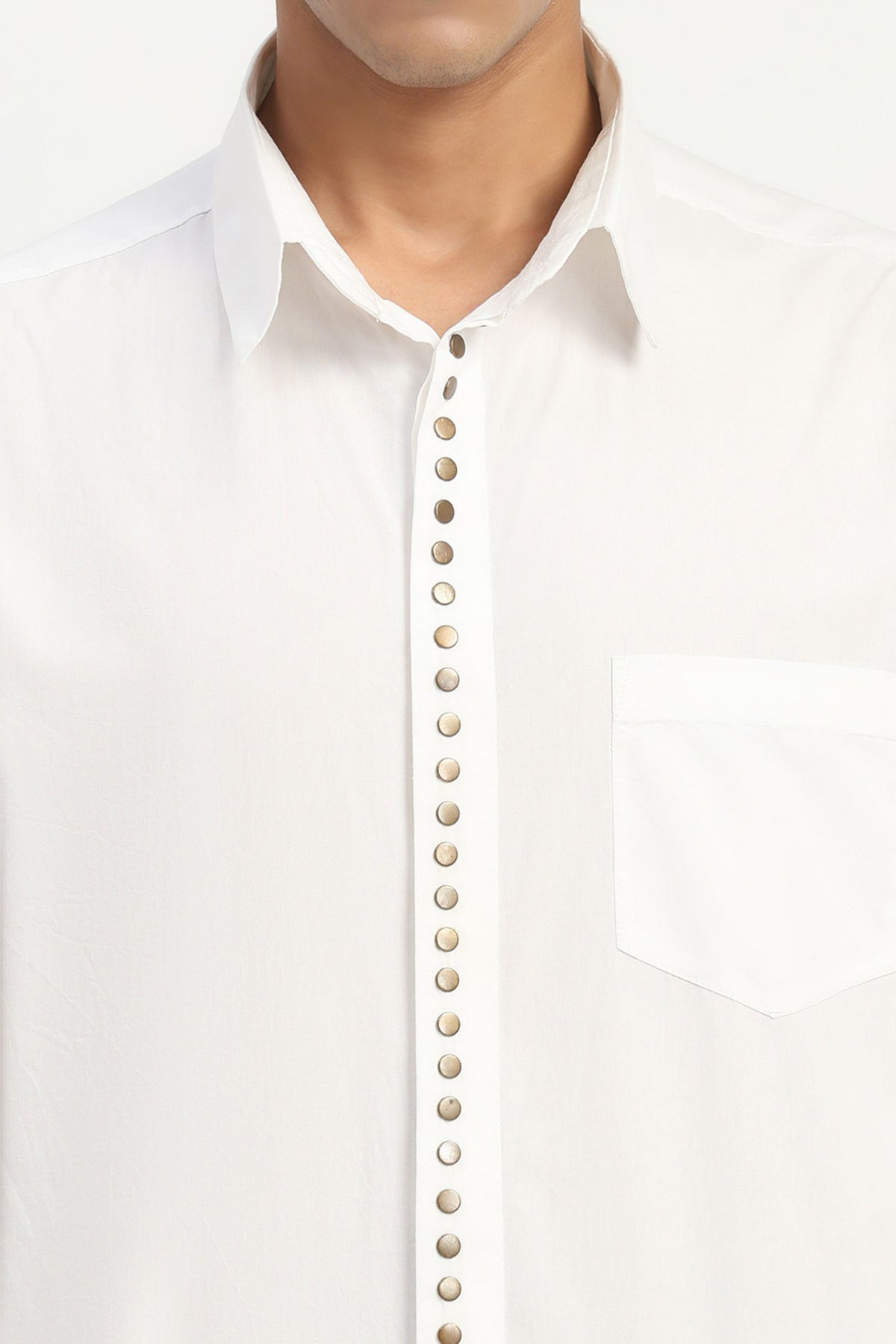 Studs Placket Shirt
