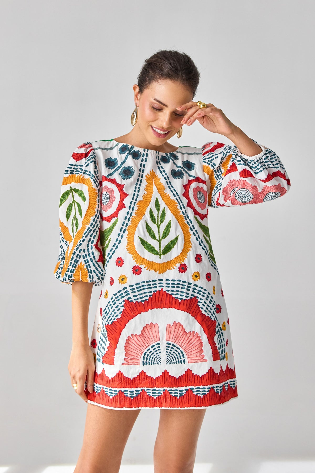 Claire Embroidered Dress