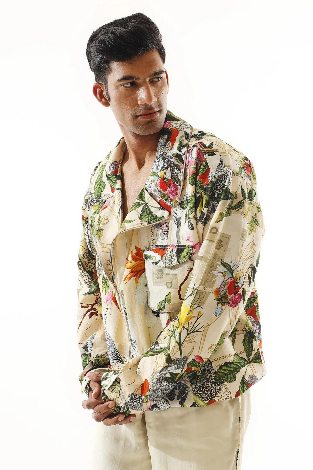 Printed Jacket and Jogger Set