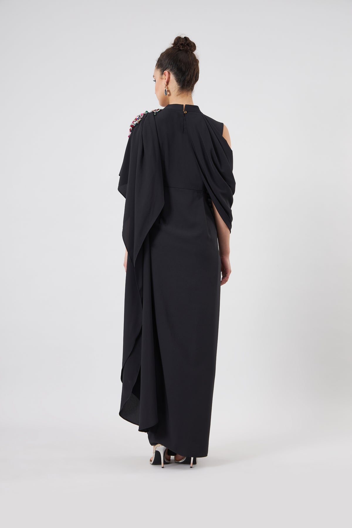 Cowl Drape Dress