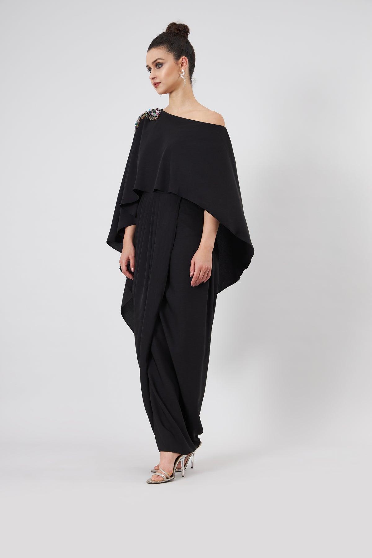 Noir Cape Dress