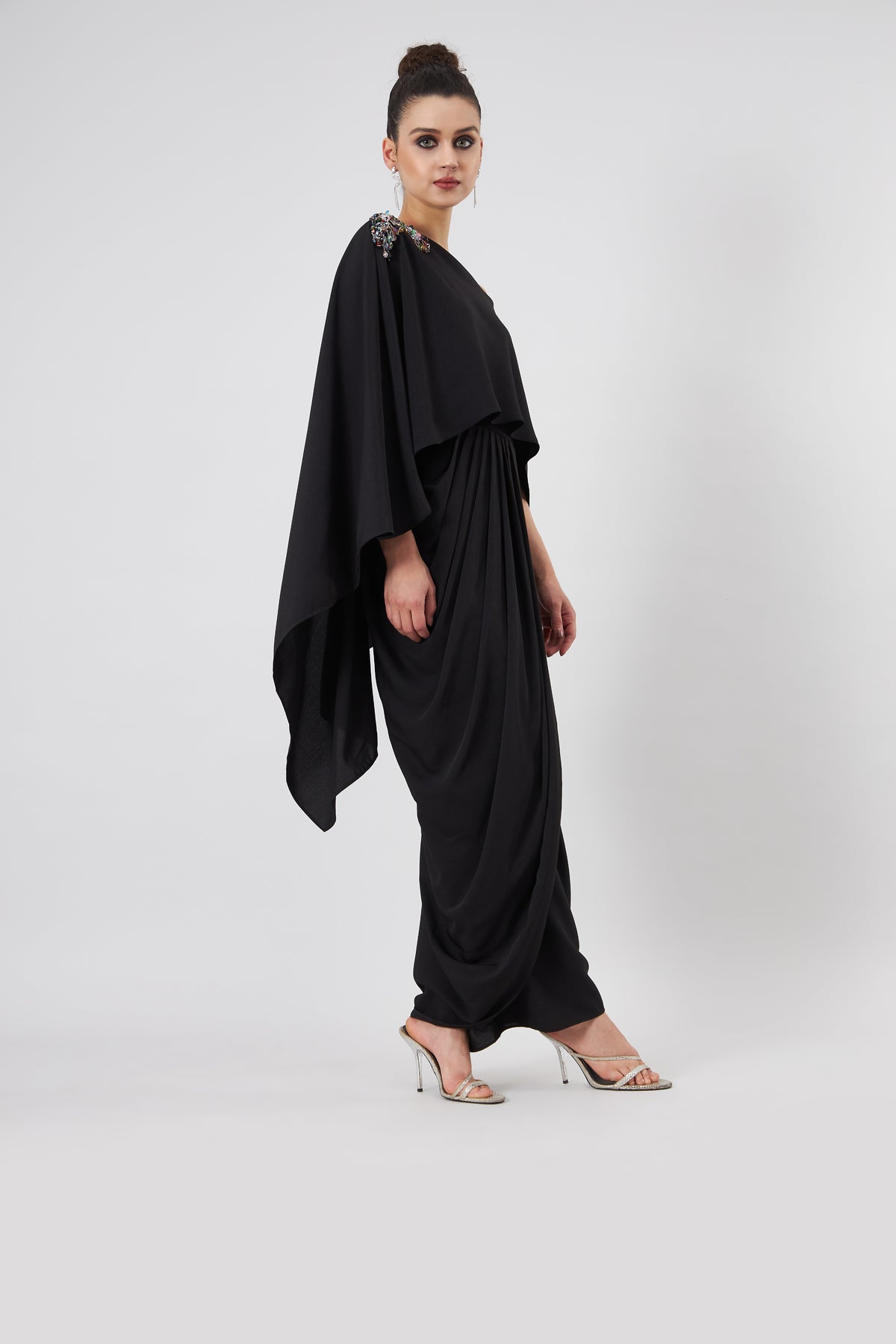 Noir Cape Dress