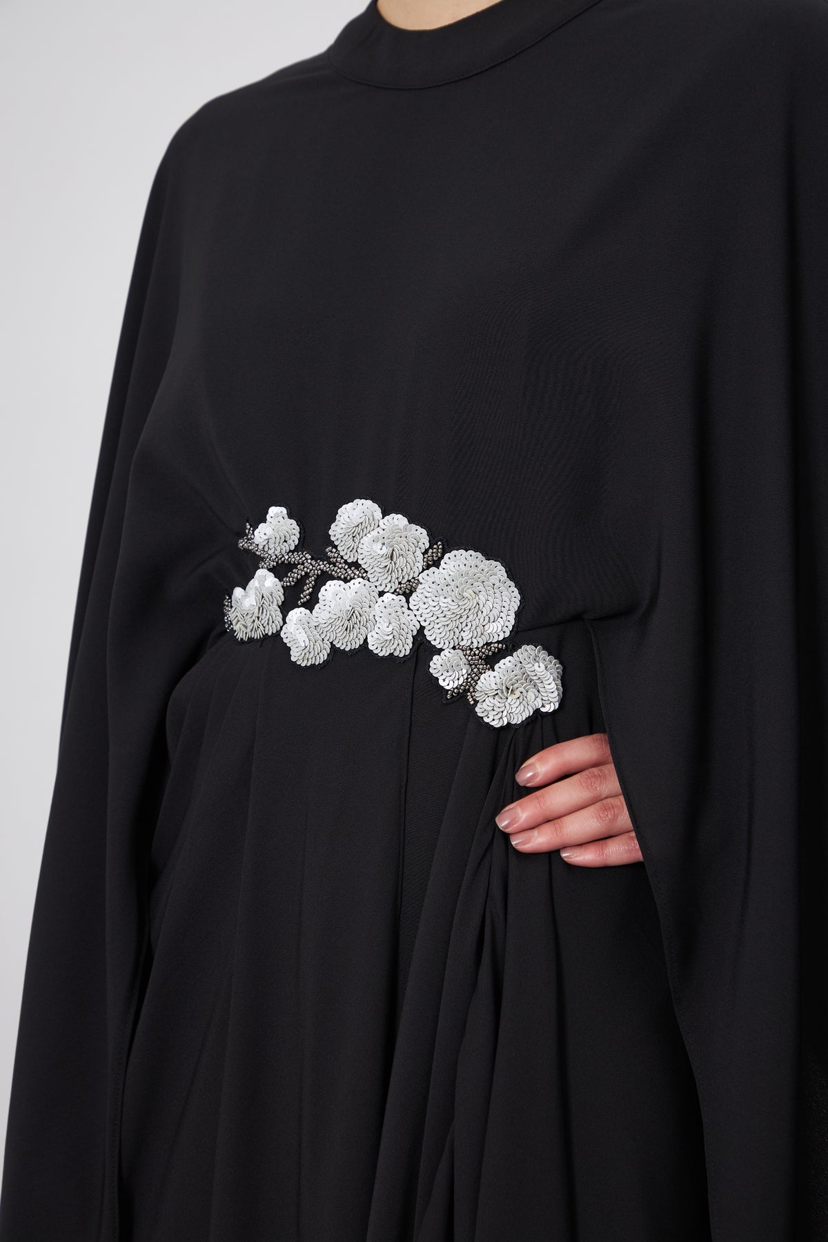 Noir Floral Maxi Dress
