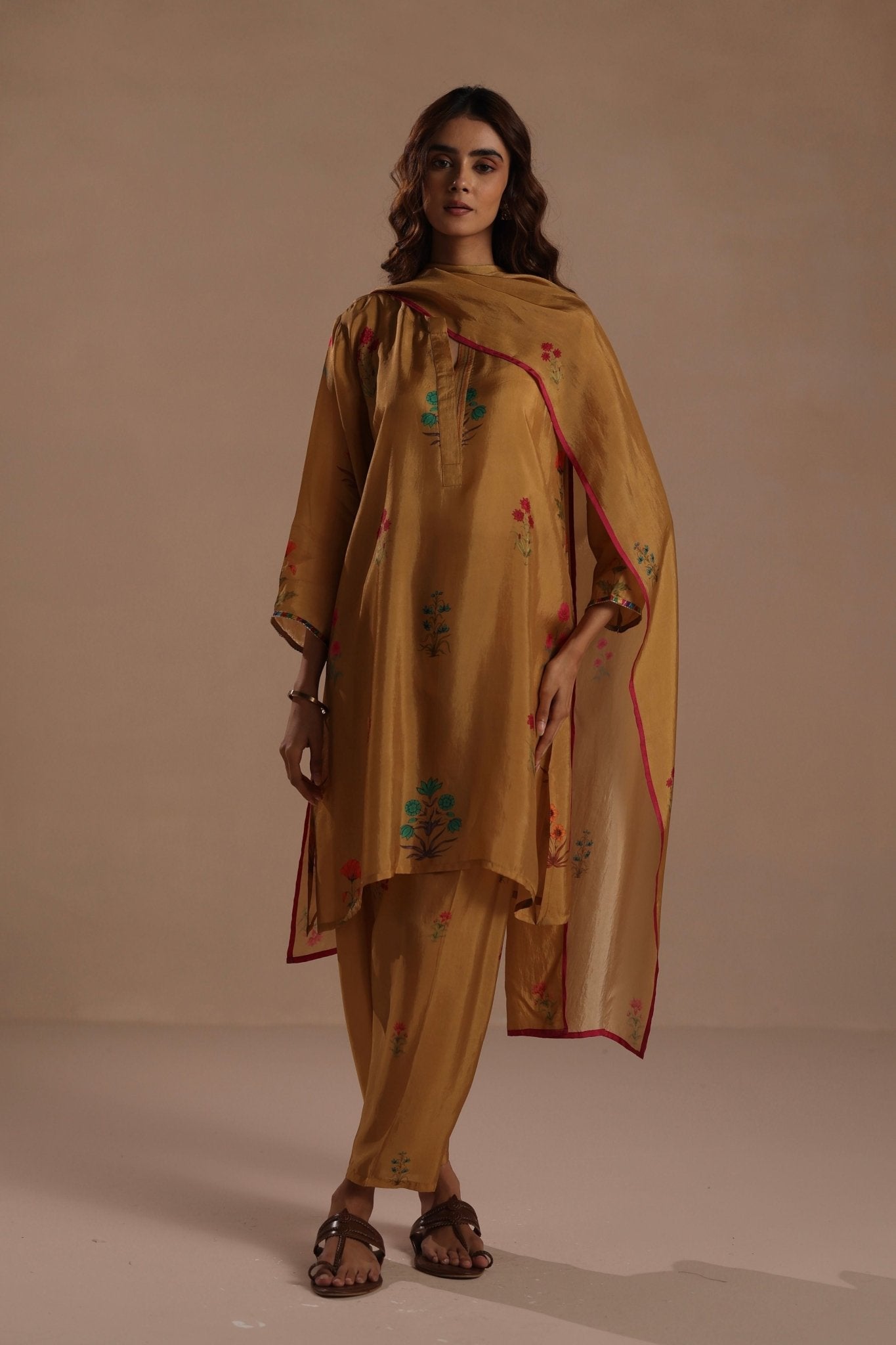 Cypress Kurta Set - Roza Pret - Elahe