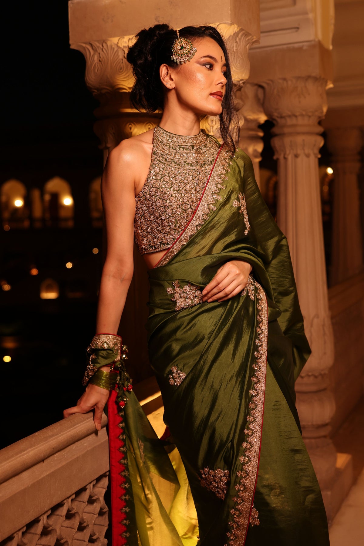 Kaccha Aam Saree Set