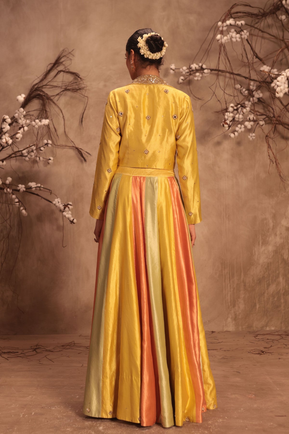 Jacket With Multicolor Lehenga