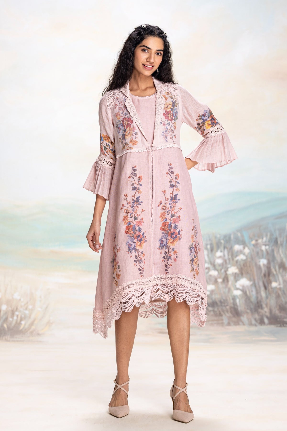 Vintage Rosa Tint Jacket Set