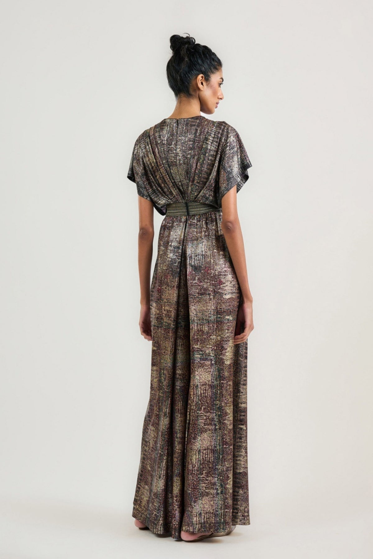 The Metallic Jamawar Jumpsuit