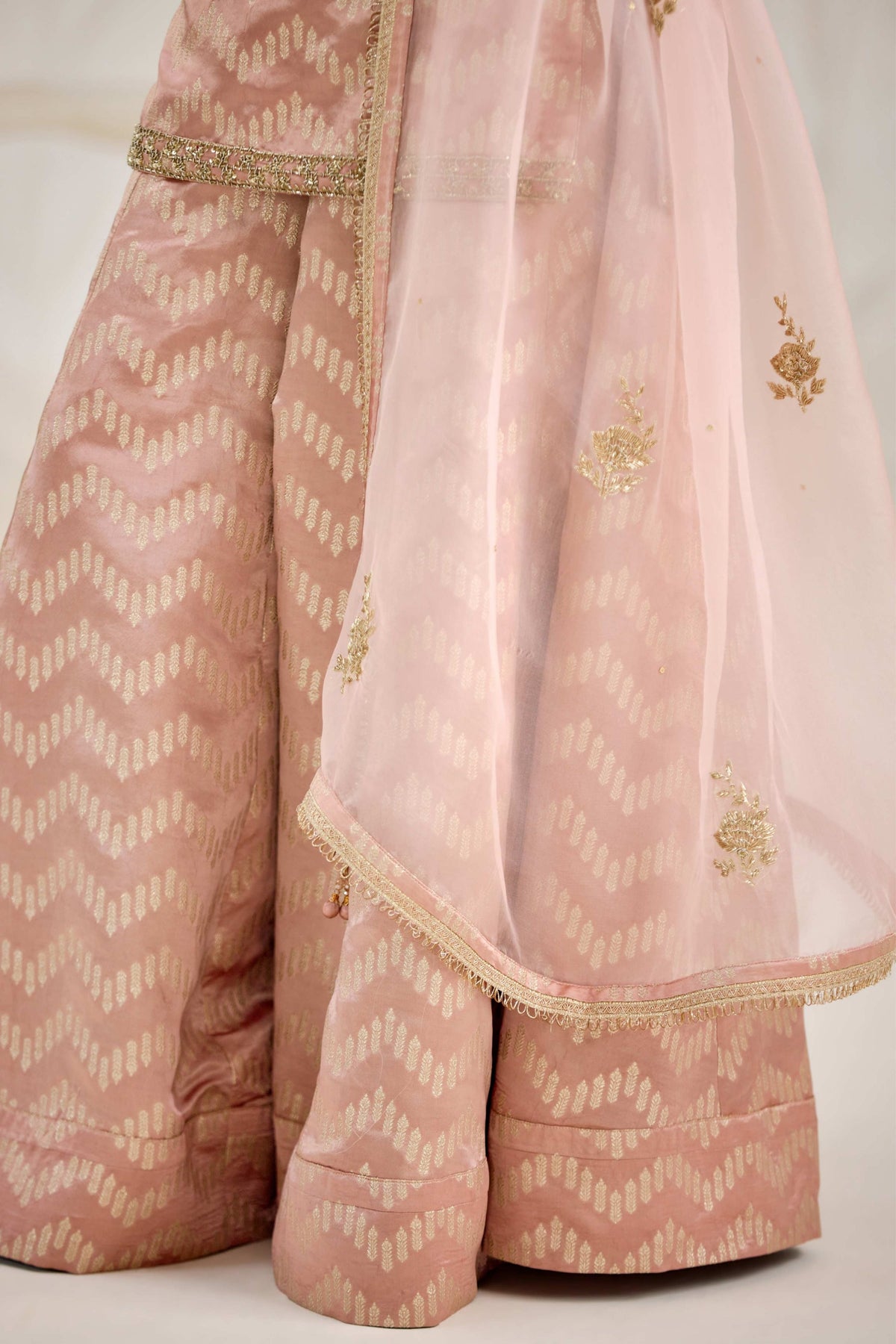 Old Rose Pink Sharara Set