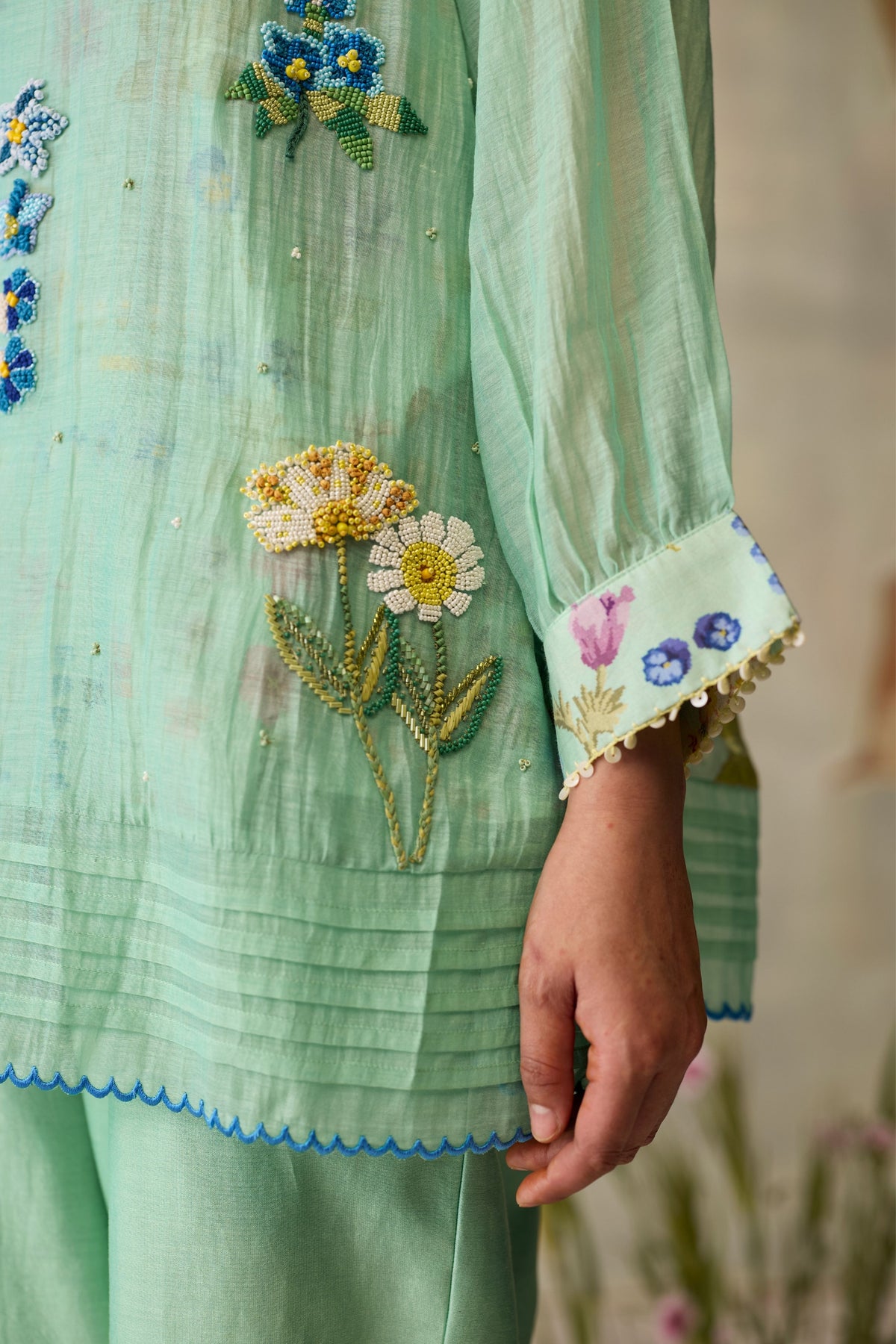 Seaglass Floral Top