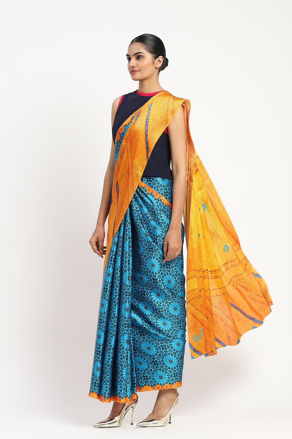 Science of Life Printed Saree