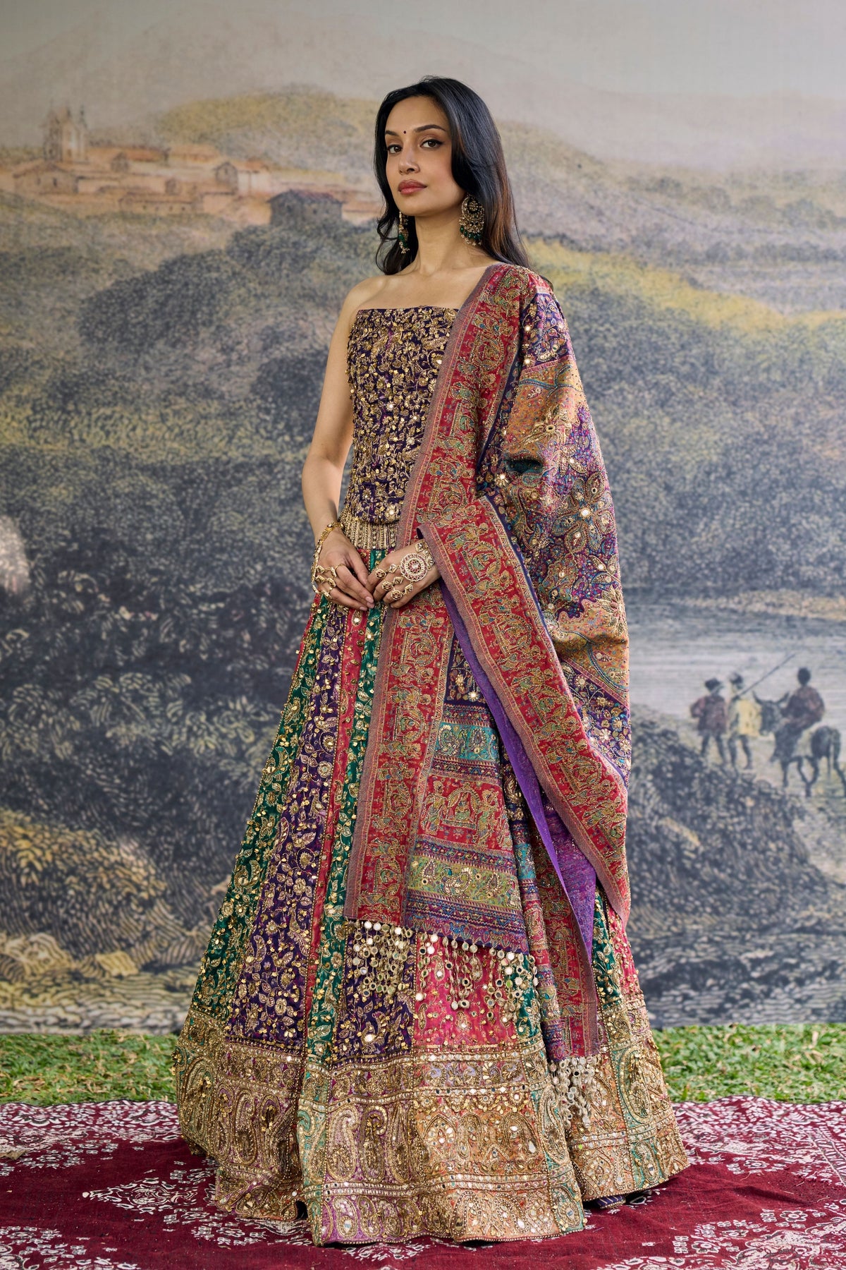 Rang Mahal Jamawar Lehenga Set