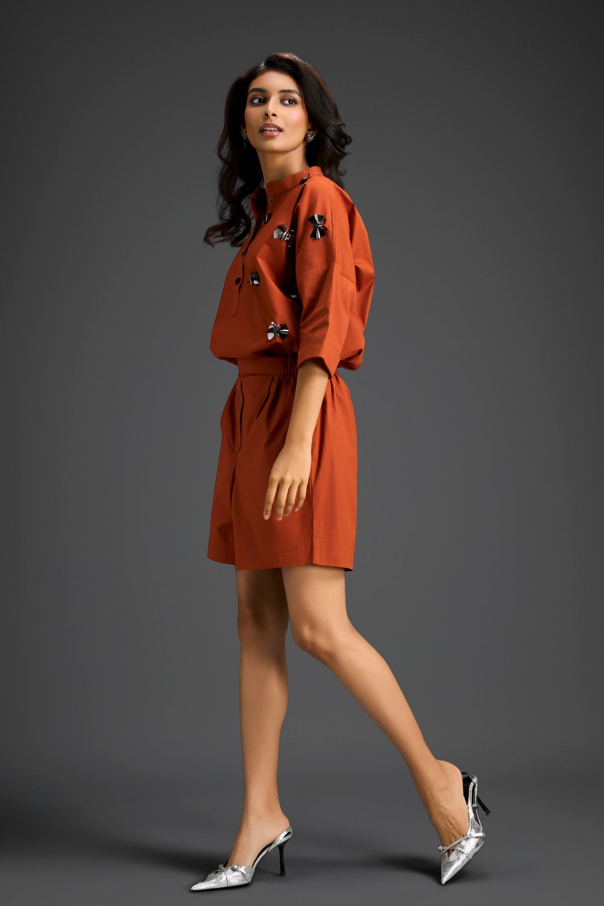 Rust Cotton Co-ord Set