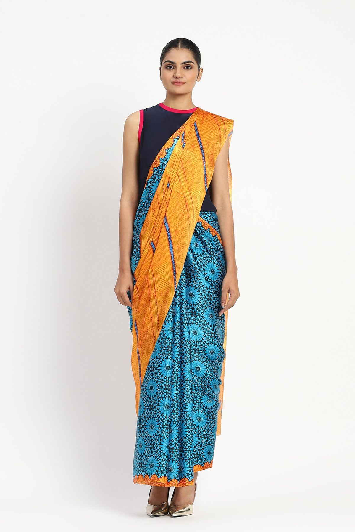 Science of Life Printed Saree