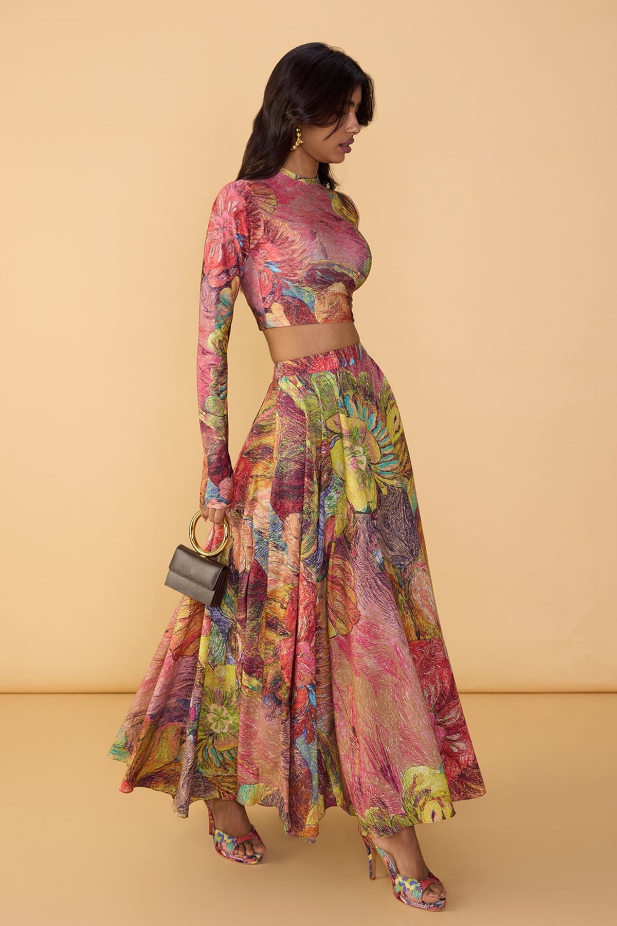Floroscent Daisy Peony Blouse