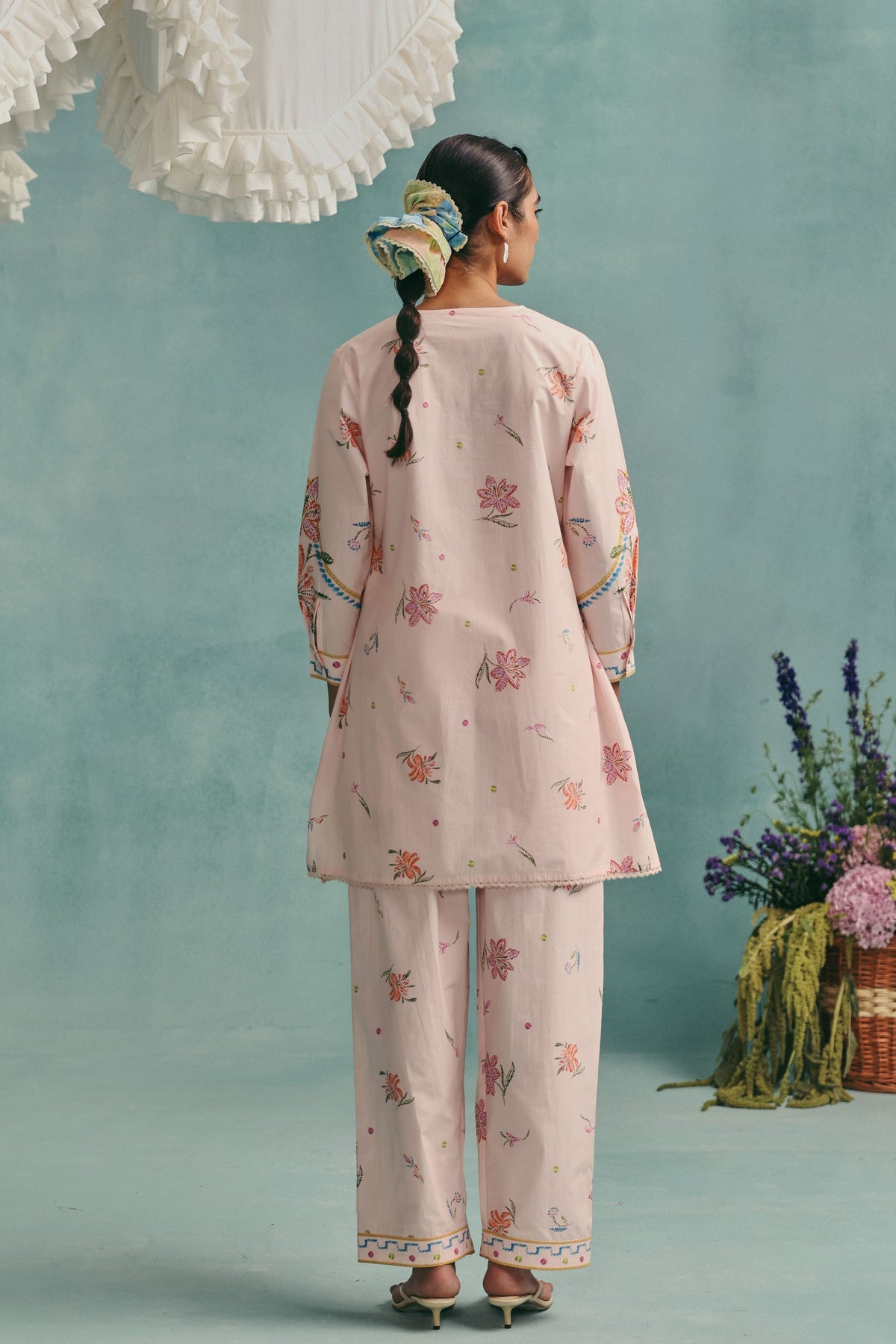 Hibiscus Pink Tunic Set