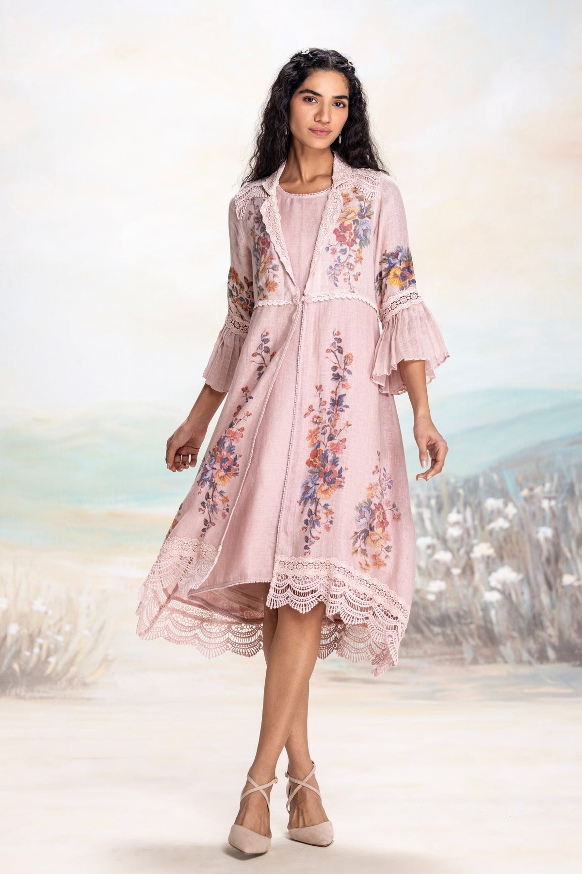 Vintage Rosa Tint Jacket Set