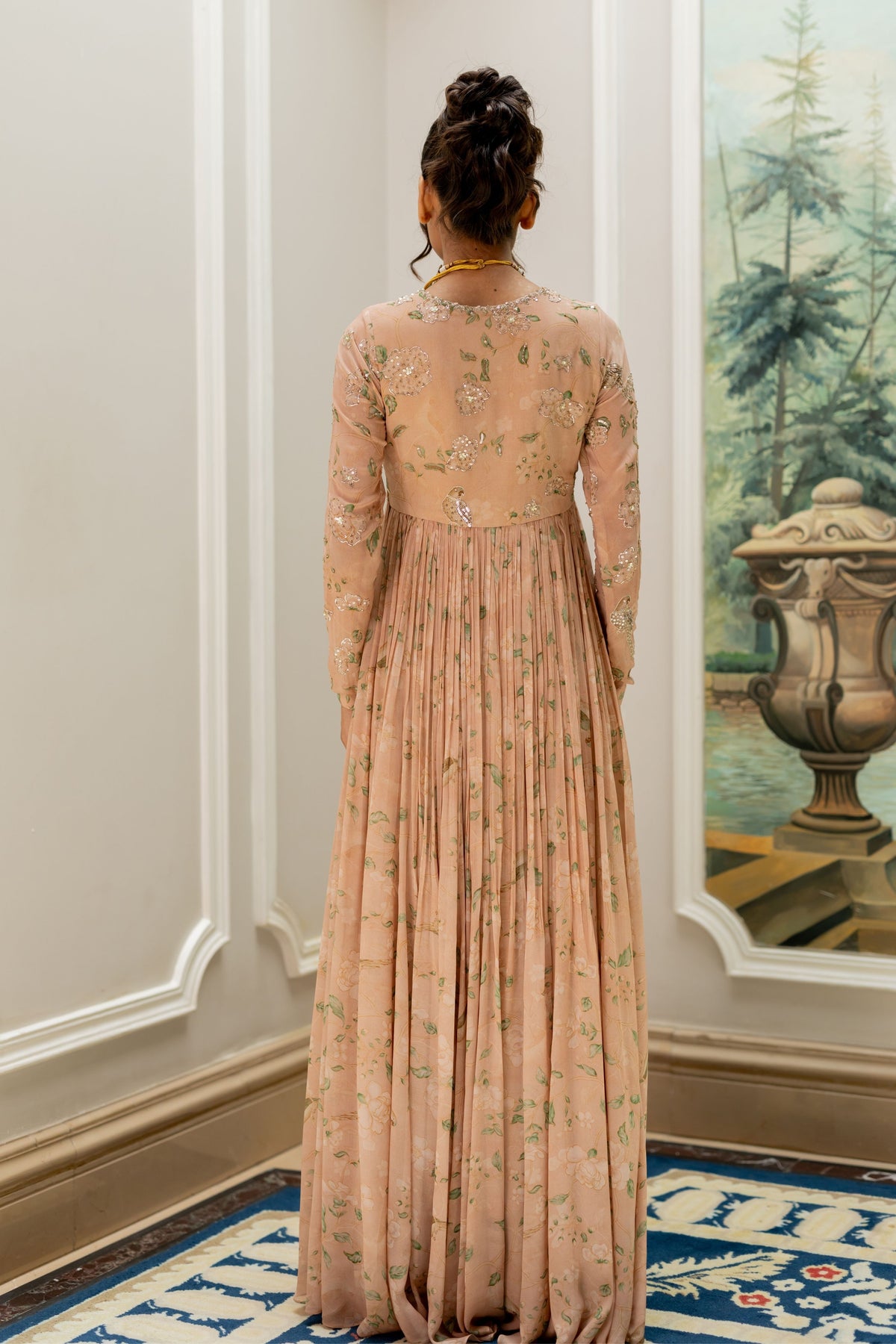 Zumi Old Rose Anarkali