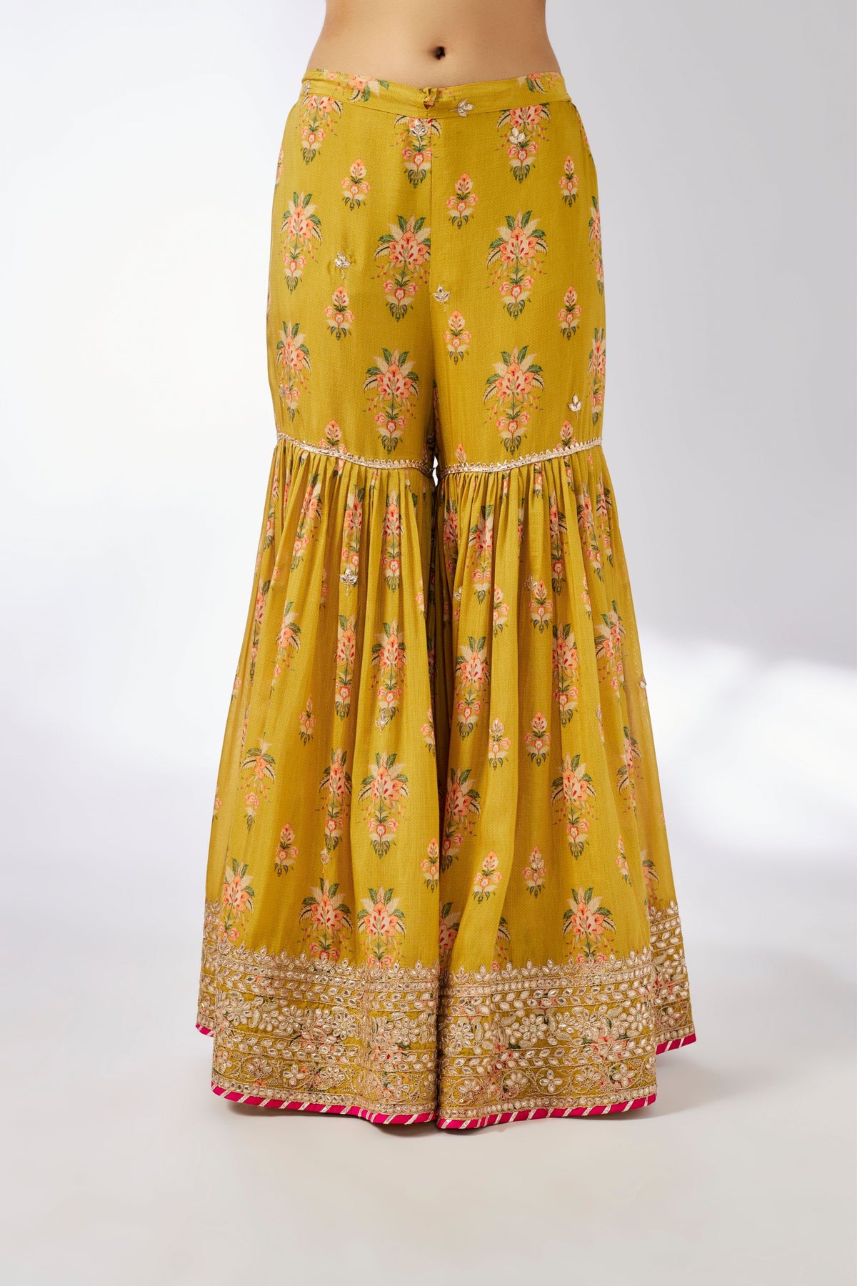 Mustard Sadhna Sharara Set