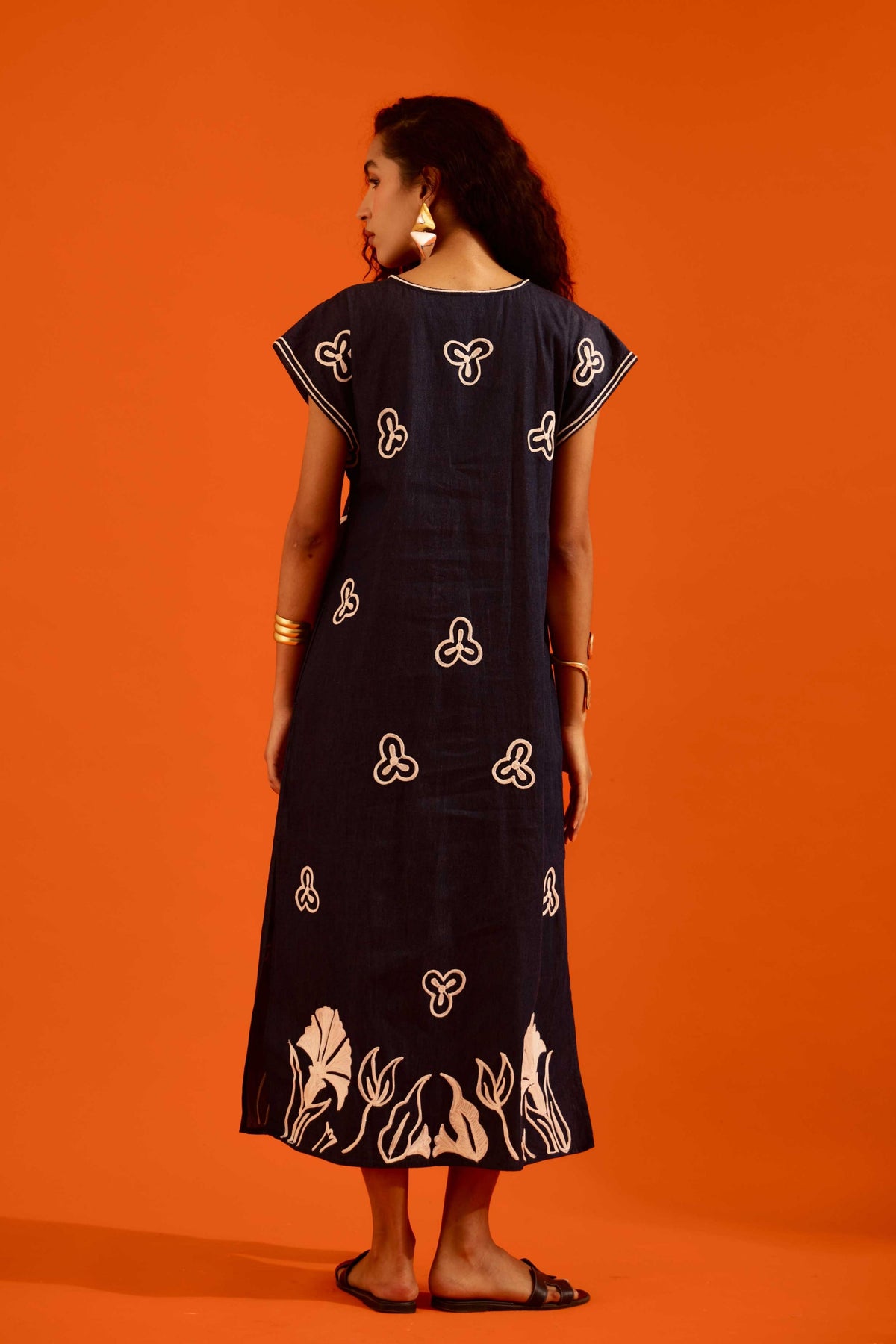 Blue Denim Maxi Dress