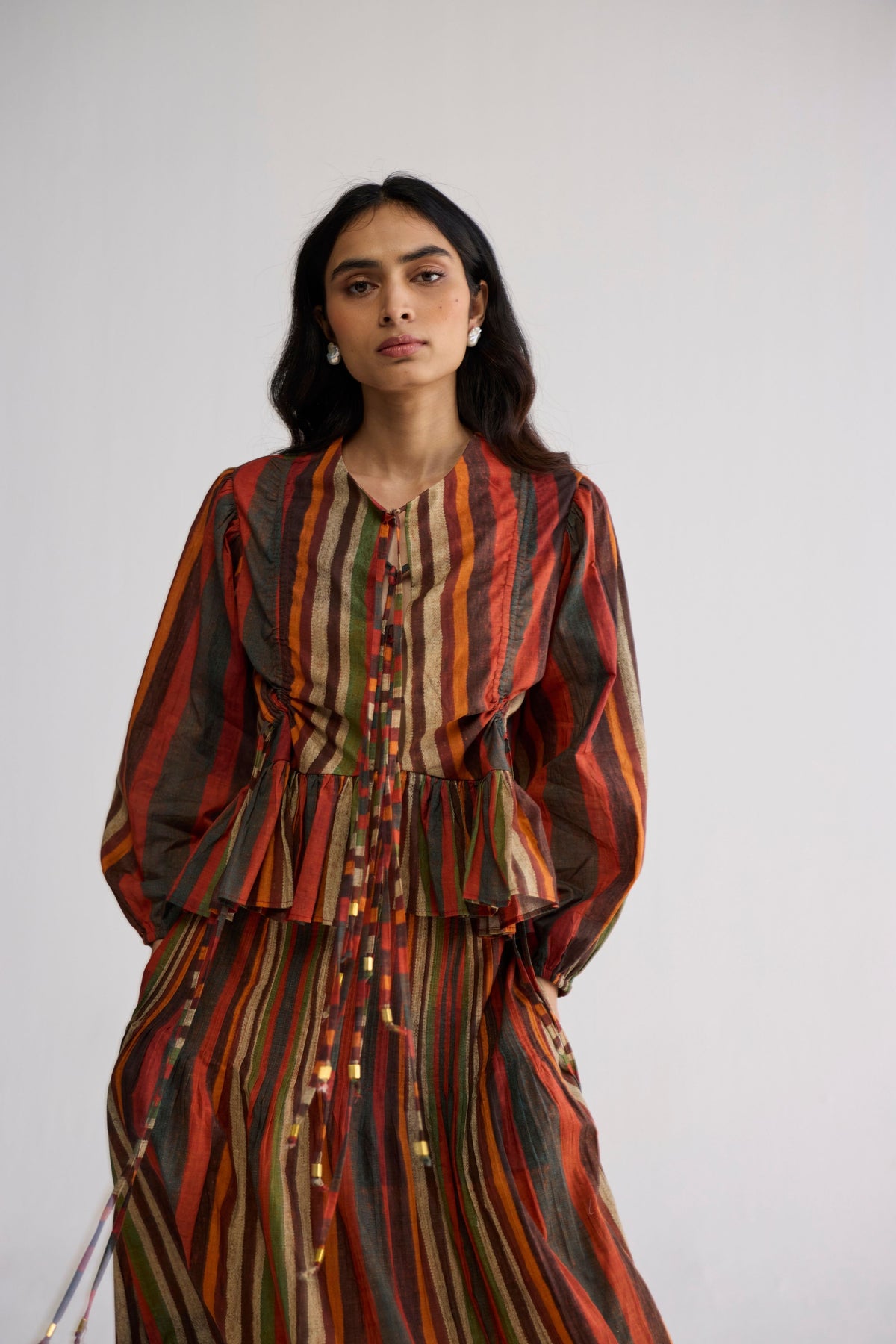 Jilian Pintucks Skirt Set