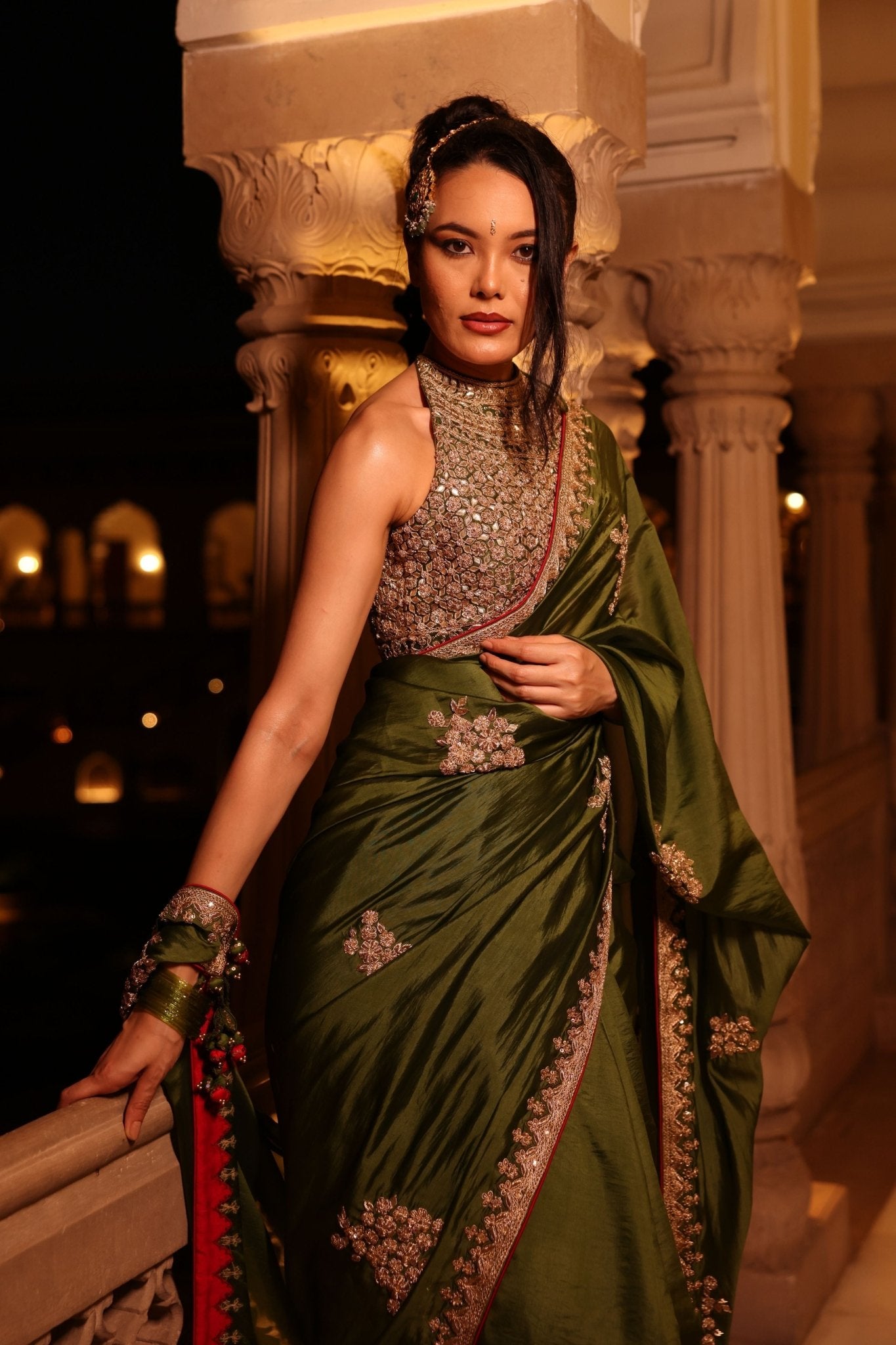 Kaccha Aam Saree Set - Punit Balana - Elahe