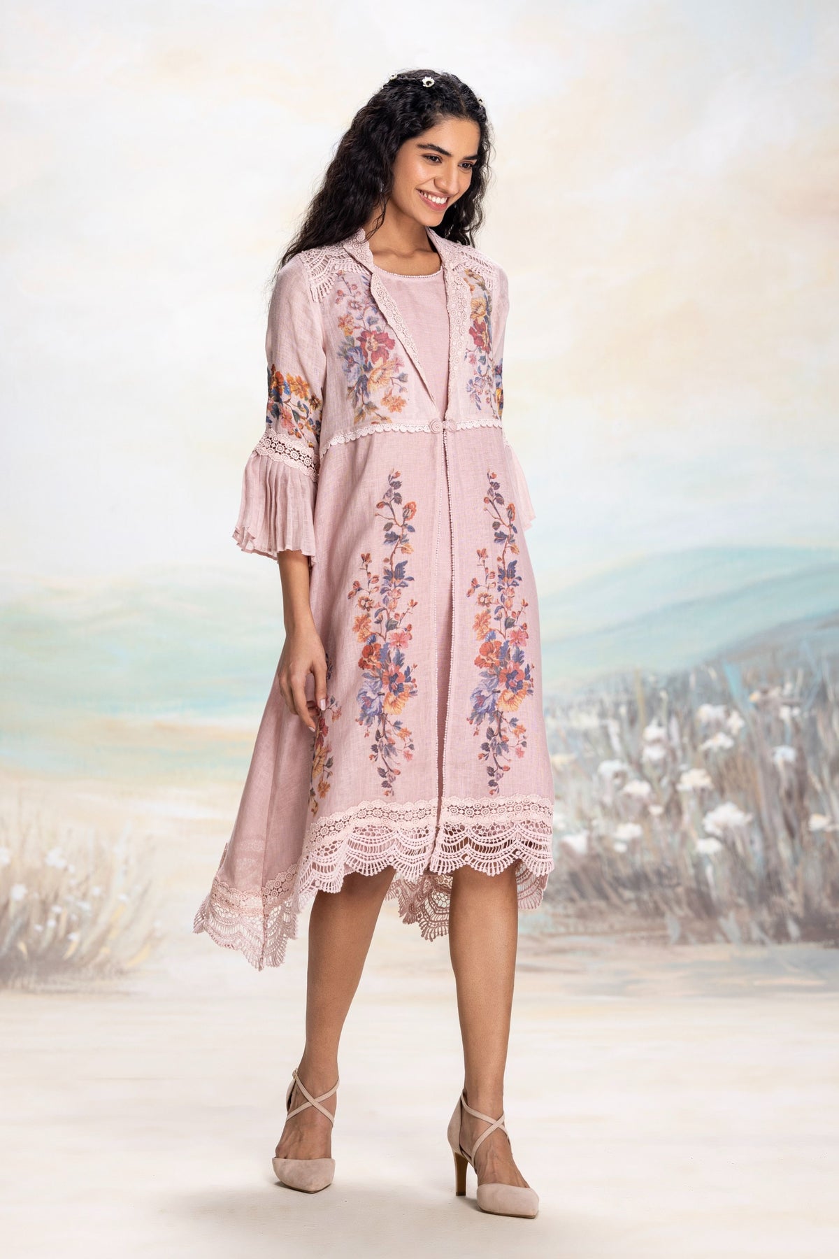 Vintage Rosa Tint Jacket Set