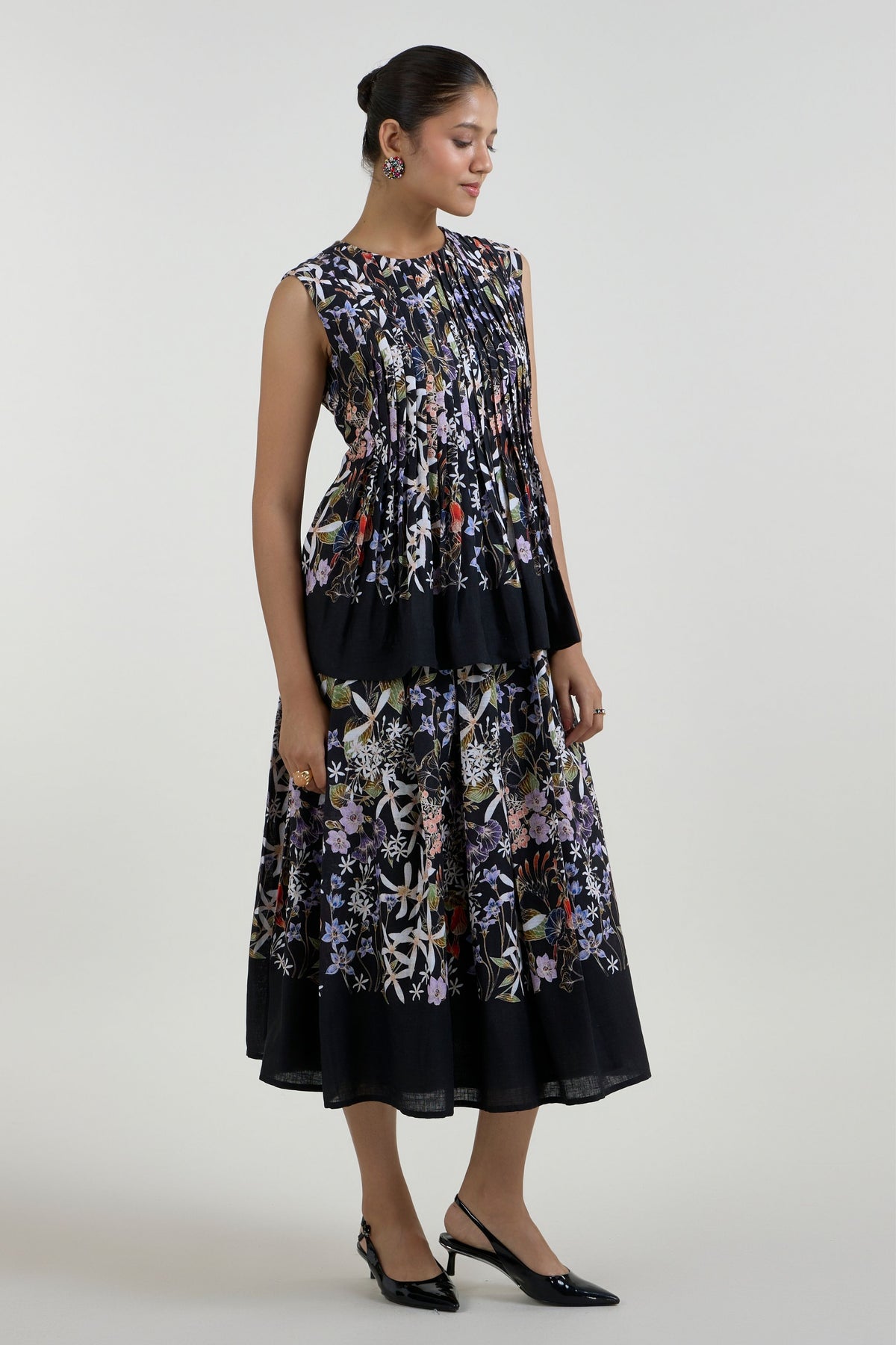 Eliza Accordian Skirt Set