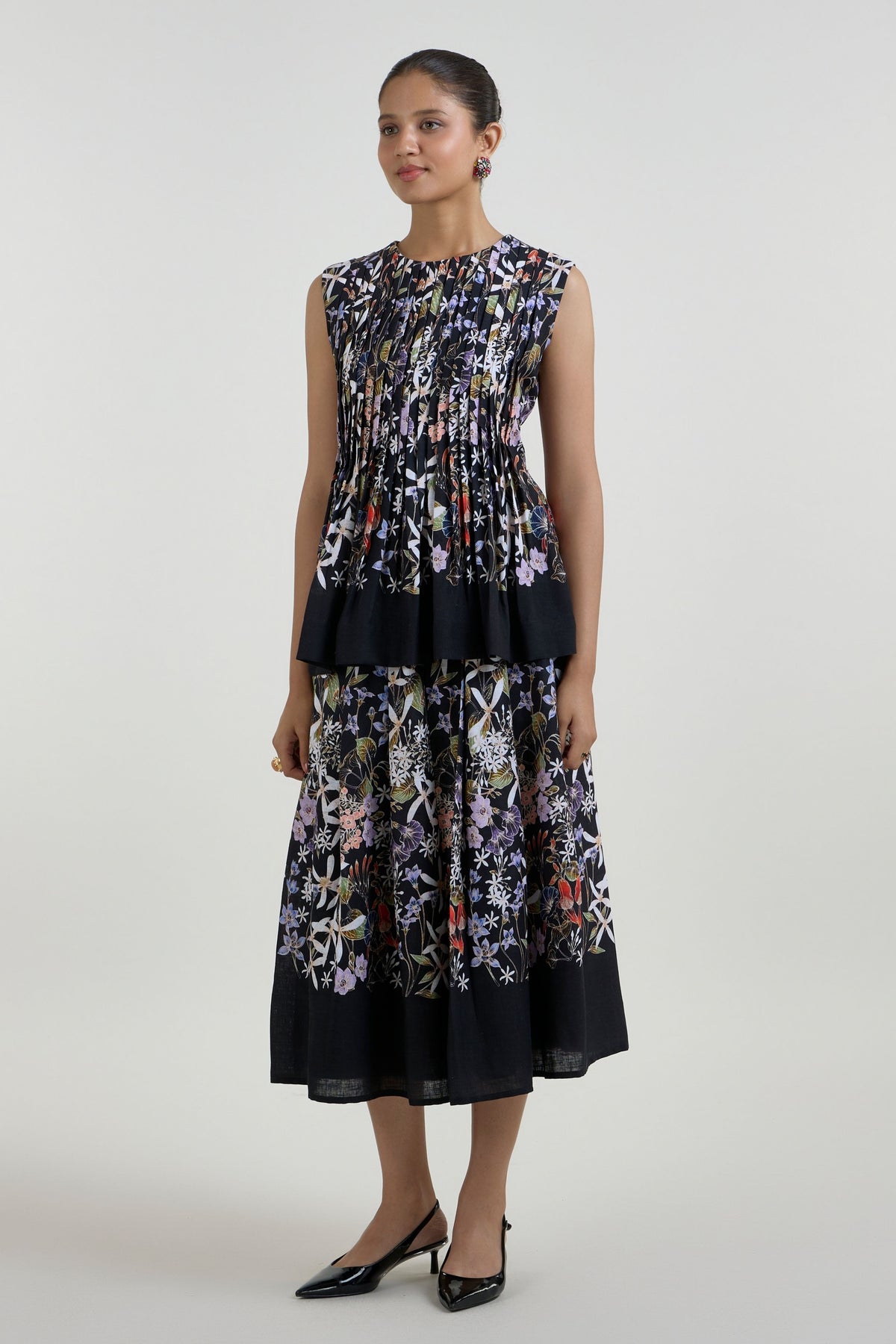Eliza Accordian Skirt Set