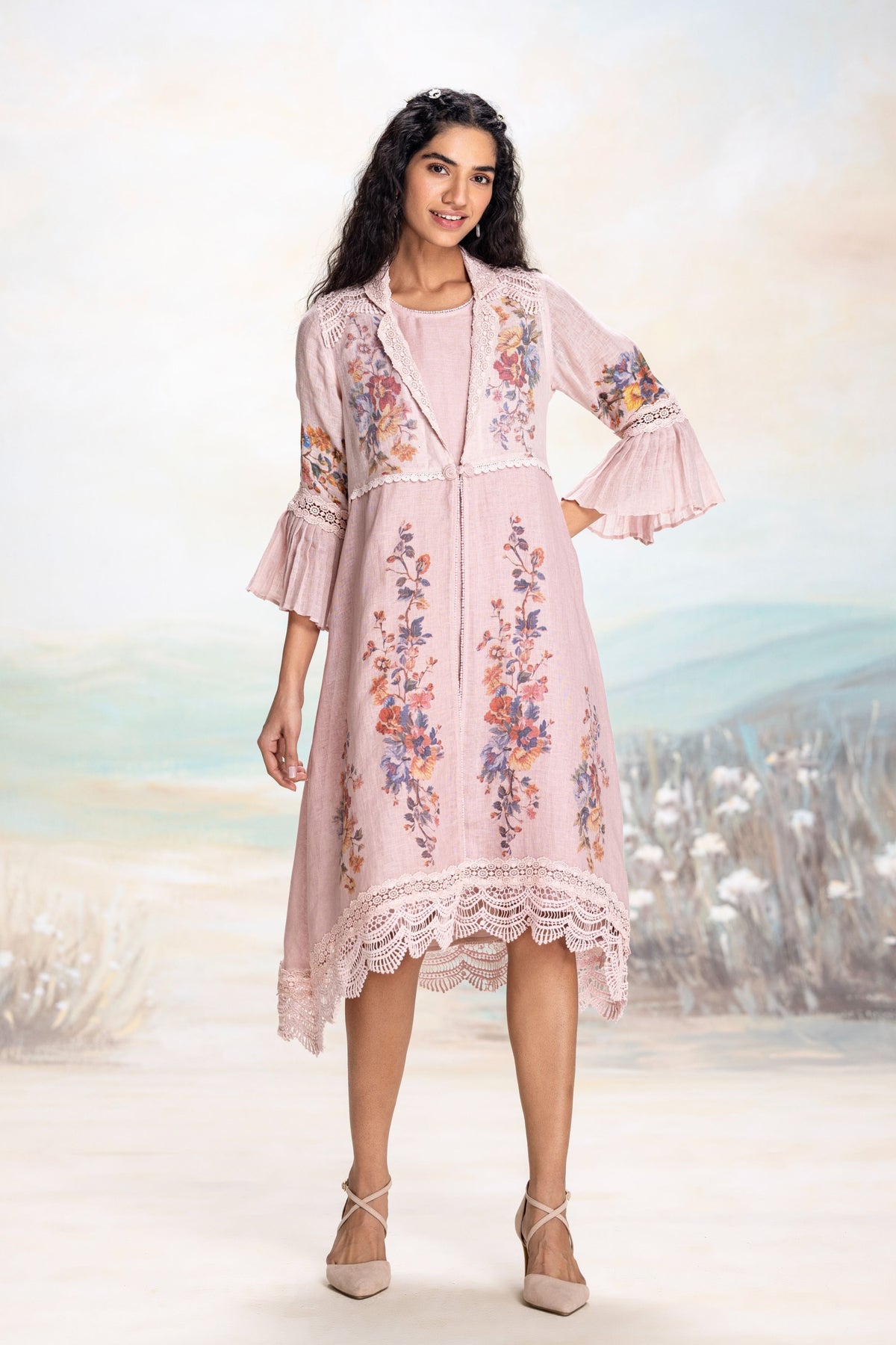 Vintage Rosa Tint Jacket Set