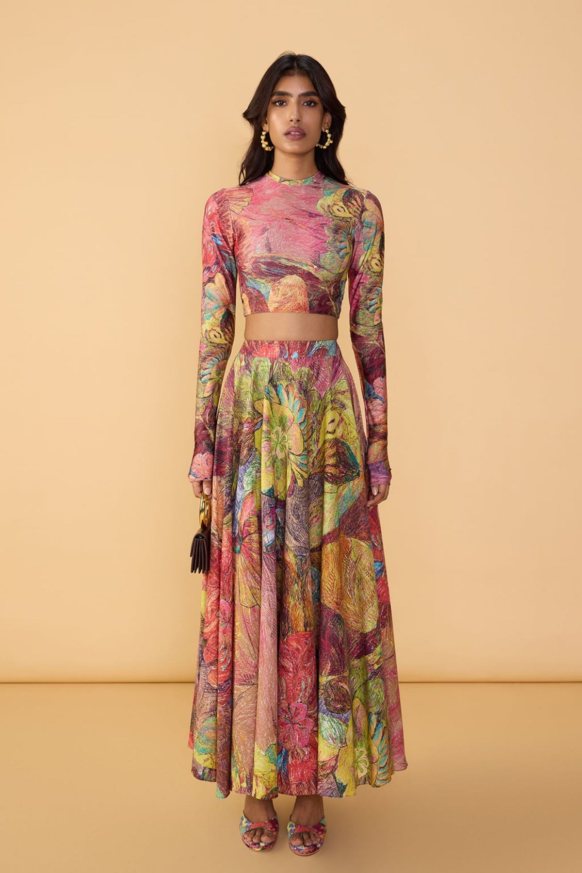 Floroscent Daisy Peony Blouse