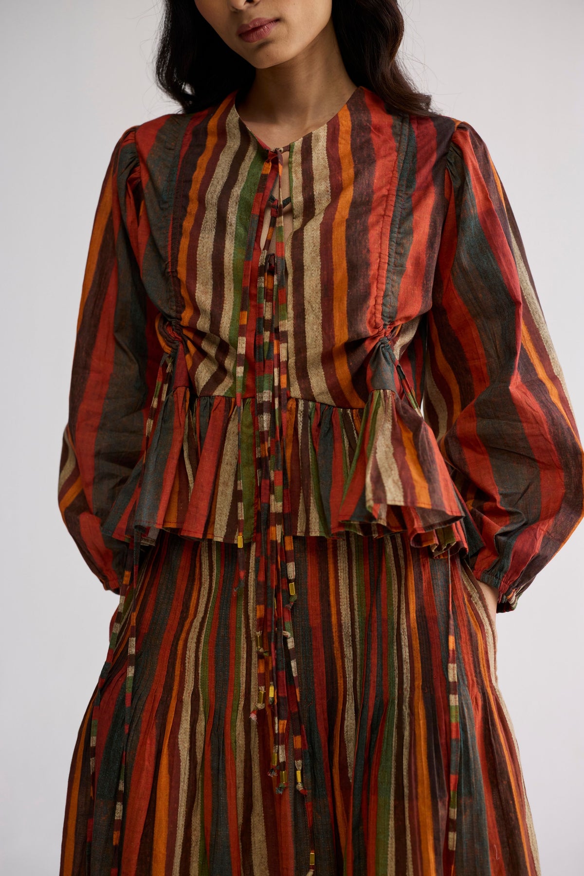 Jilian Pintucks Skirt Set