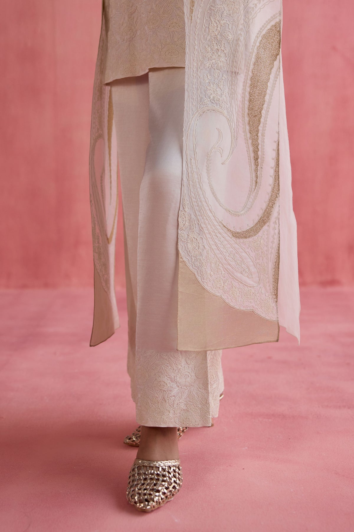 Shireen Ivory Jacket Set