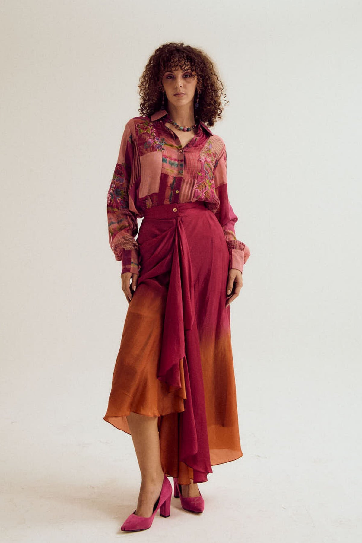 Vinca Fuchsia Skirt