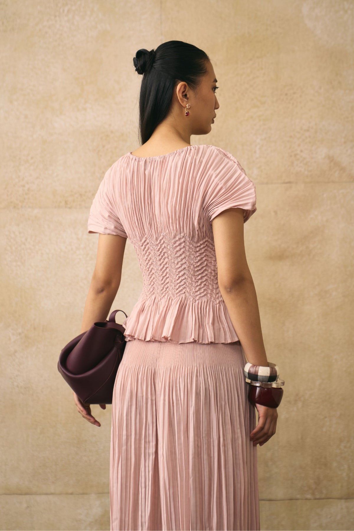Pink Weava Co-ord Set
