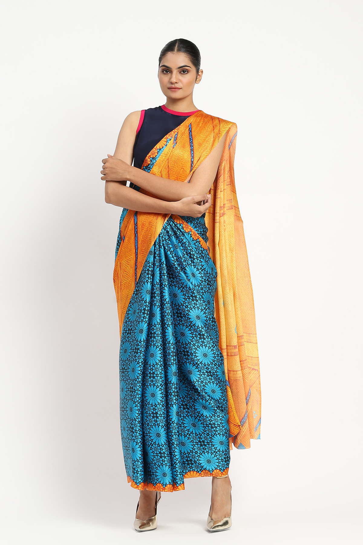 Science of Life Printed Saree