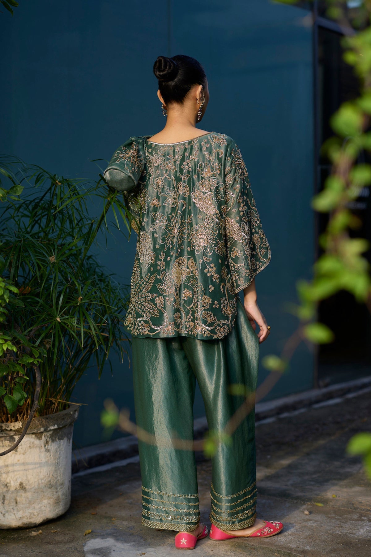 Teal Nimrat Tunic Set