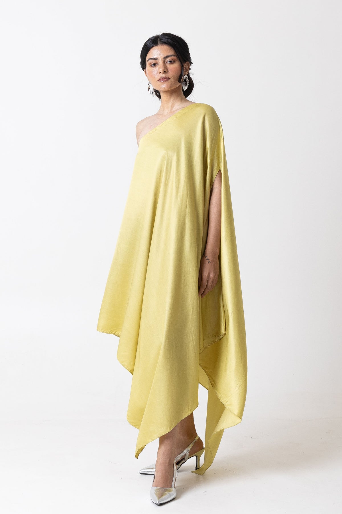 Green Asymmetric Dress