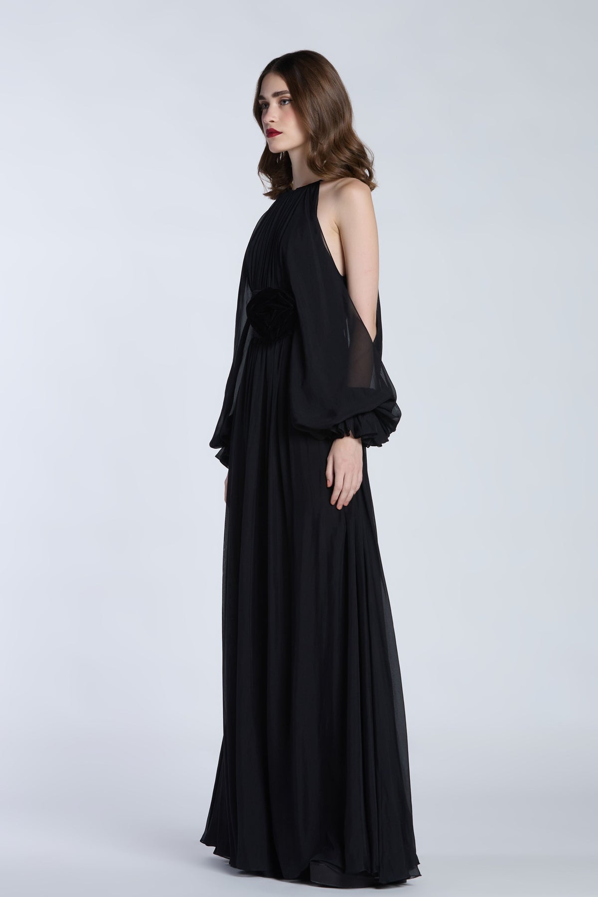 Flared Halter Neck Jumpsuit