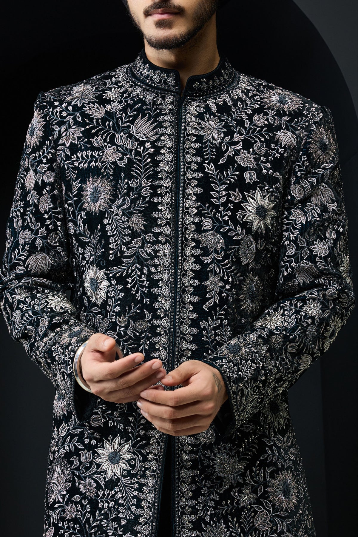 Teal Spring Detailing Jacket Set