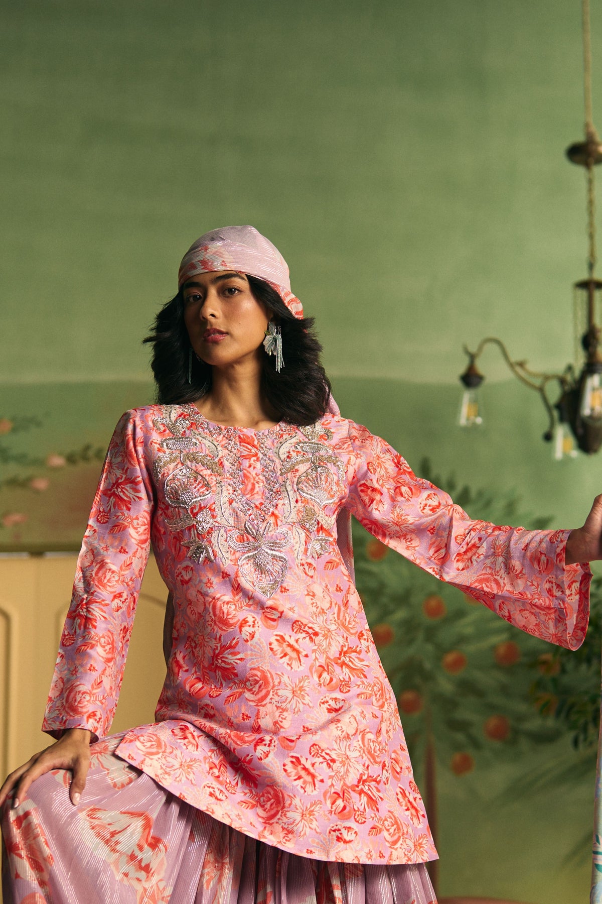 Lavender Petal Garden Sharara Set