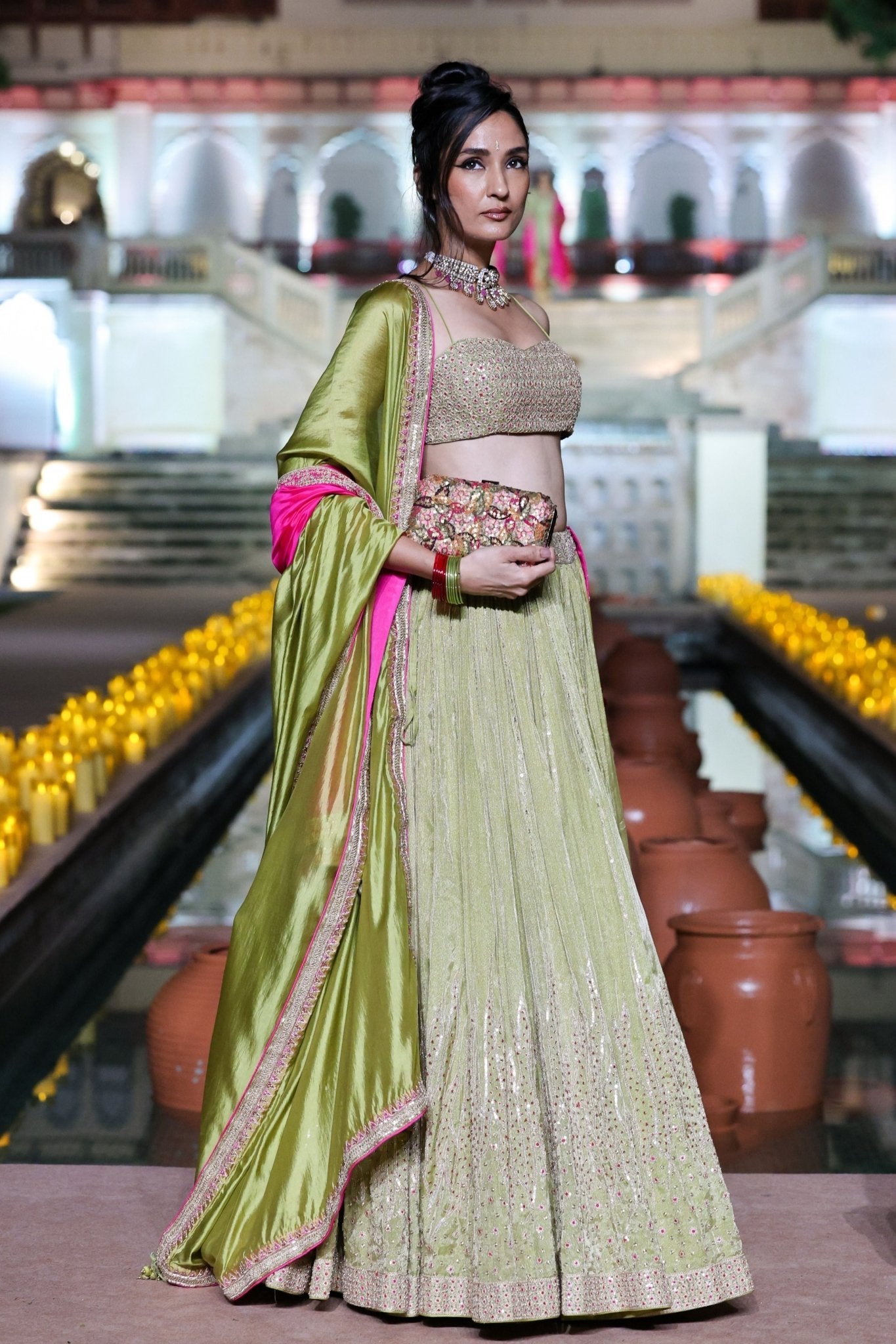 Classic Dry Heena Lehenga Set - Punit Balana - Elahe