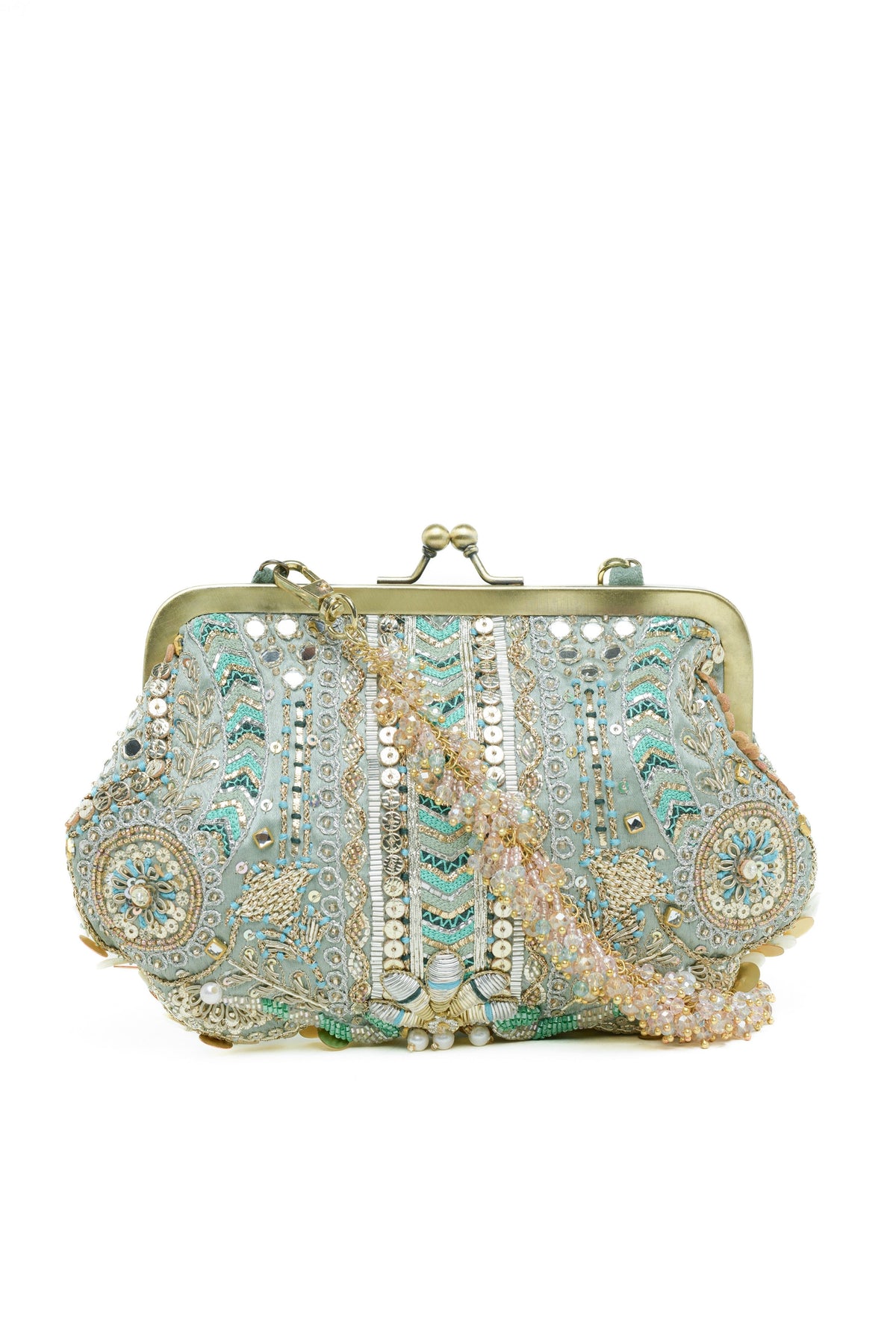 Aabroo Clutch – Jade Green