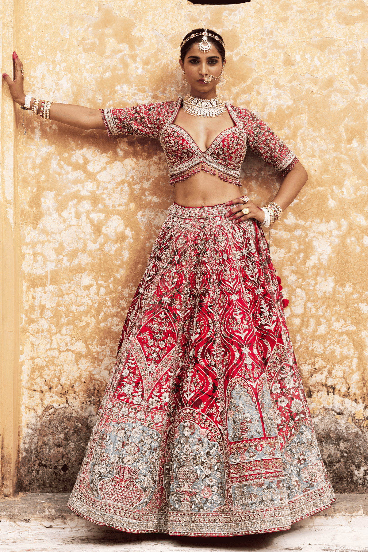 Luxe Organza Bridal Lehenga