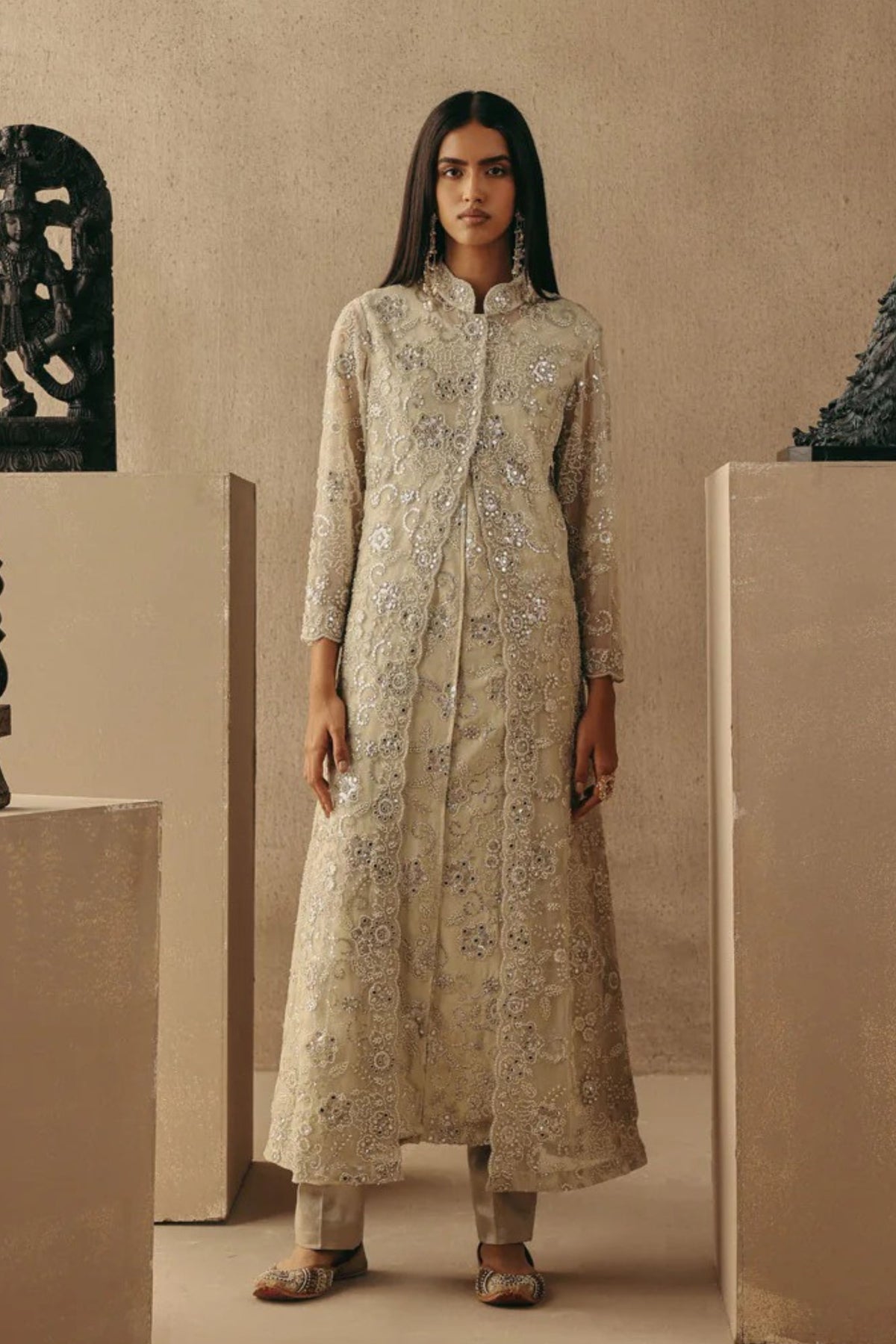 Mirror Layered Long Jacket