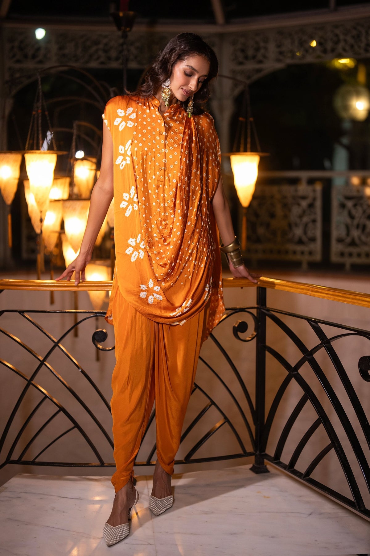 Cowl Drape Top & Tulip Pants