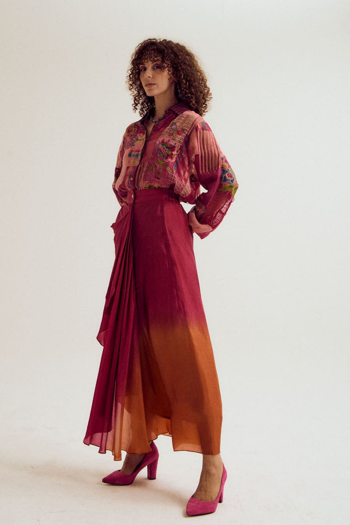 Vinca Fuchsia Skirt