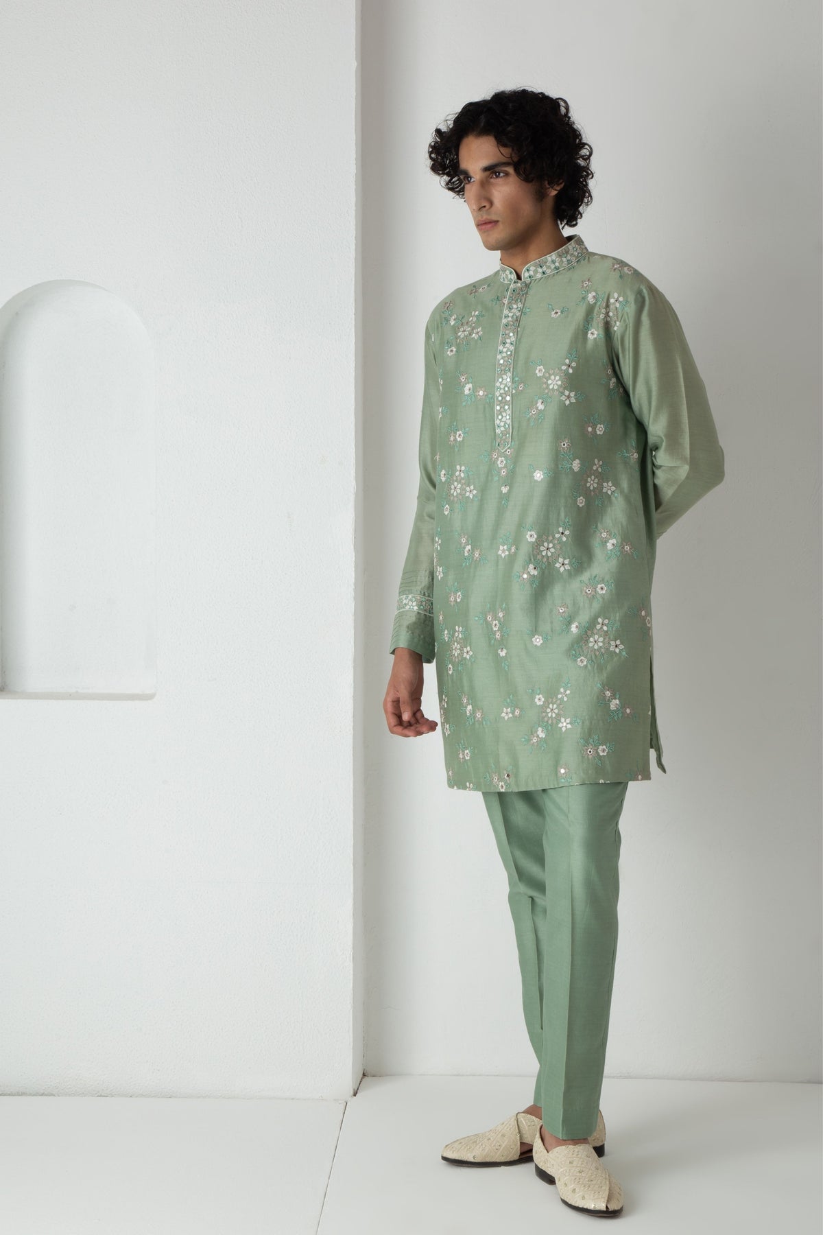 Green Noe Kurta Set