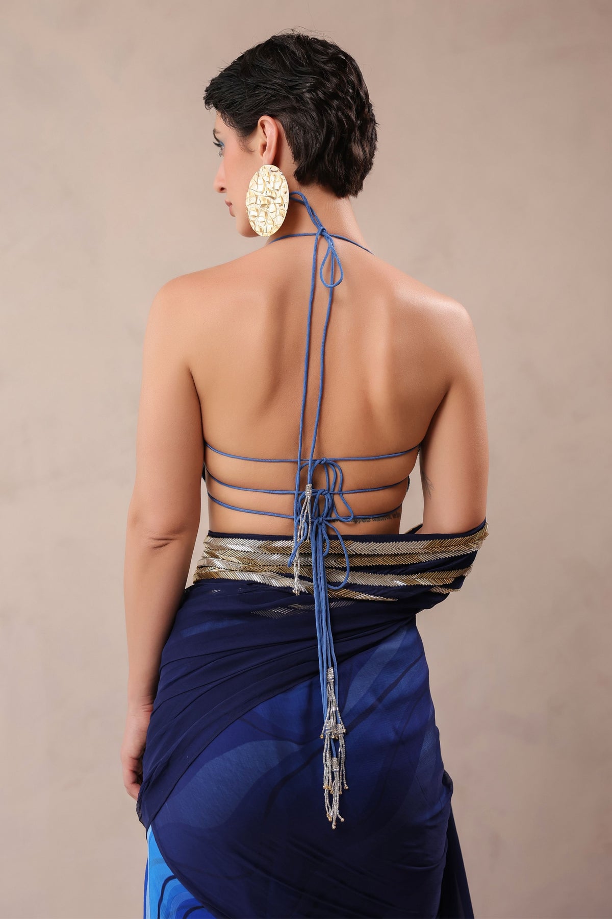 Hollywood Saree With Celebrity Blouse